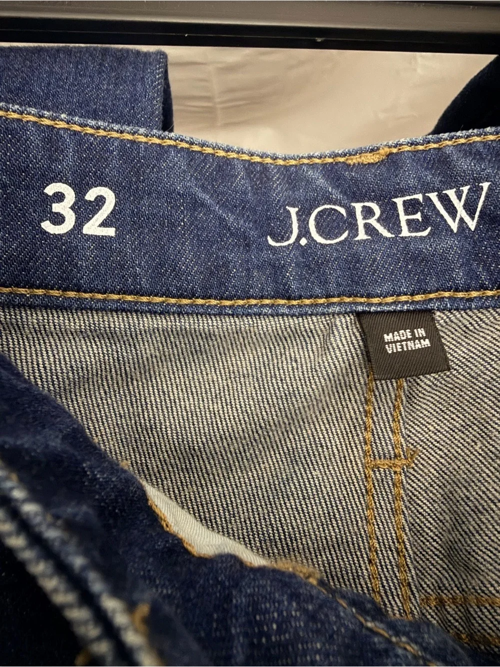 J Crew Low Rise Denim Trouser Jean Size 32 Wide Leg 1996 Semi Stretch CC575